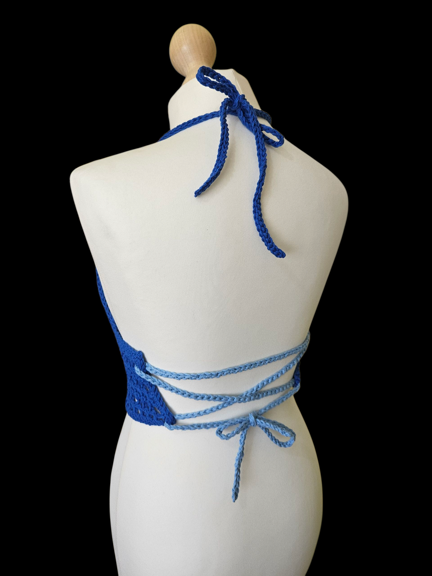 Cotton Crop top Blue