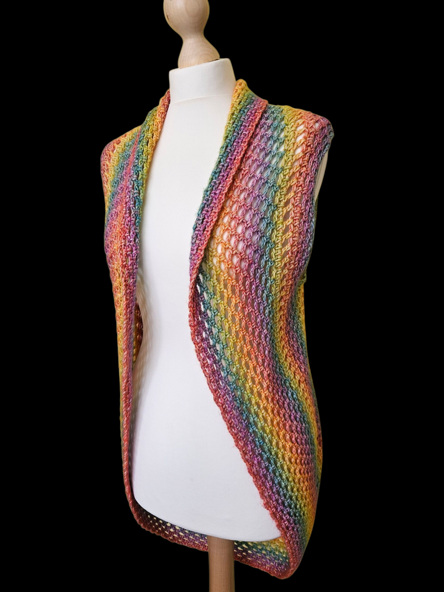 Mandala cardigan vest