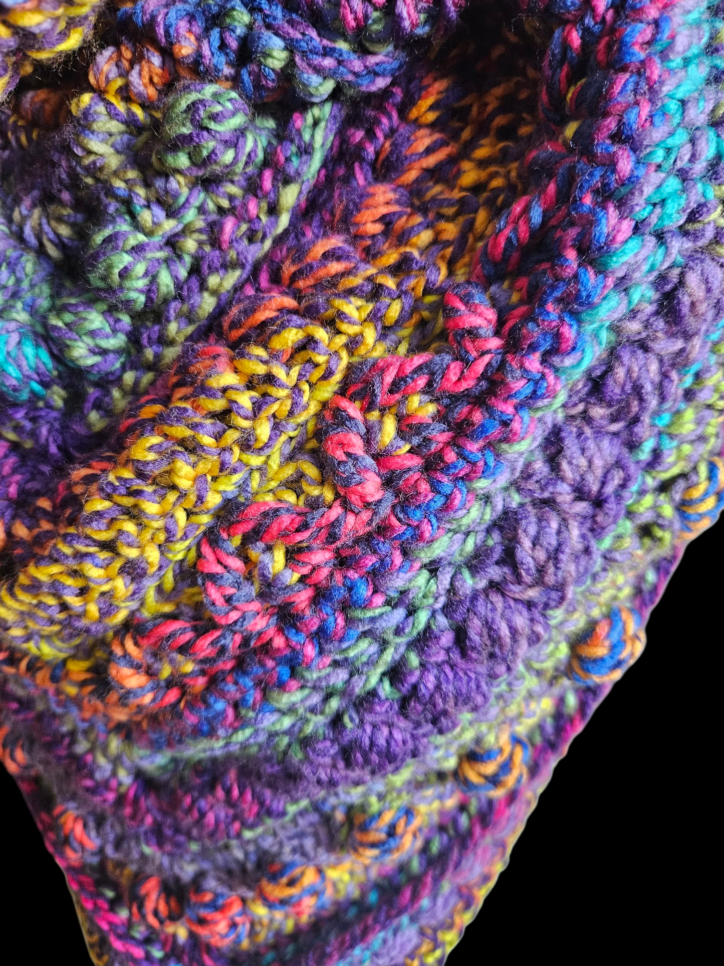 Hooded cowl scarf (Colour - Peacock)