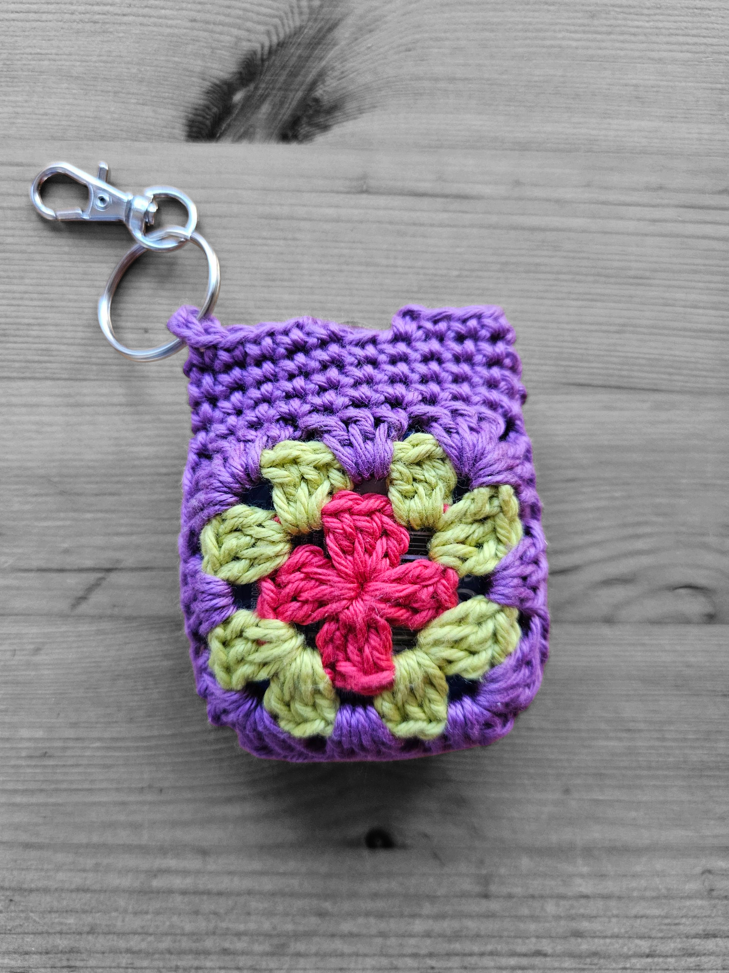 Key ring with lip Balm