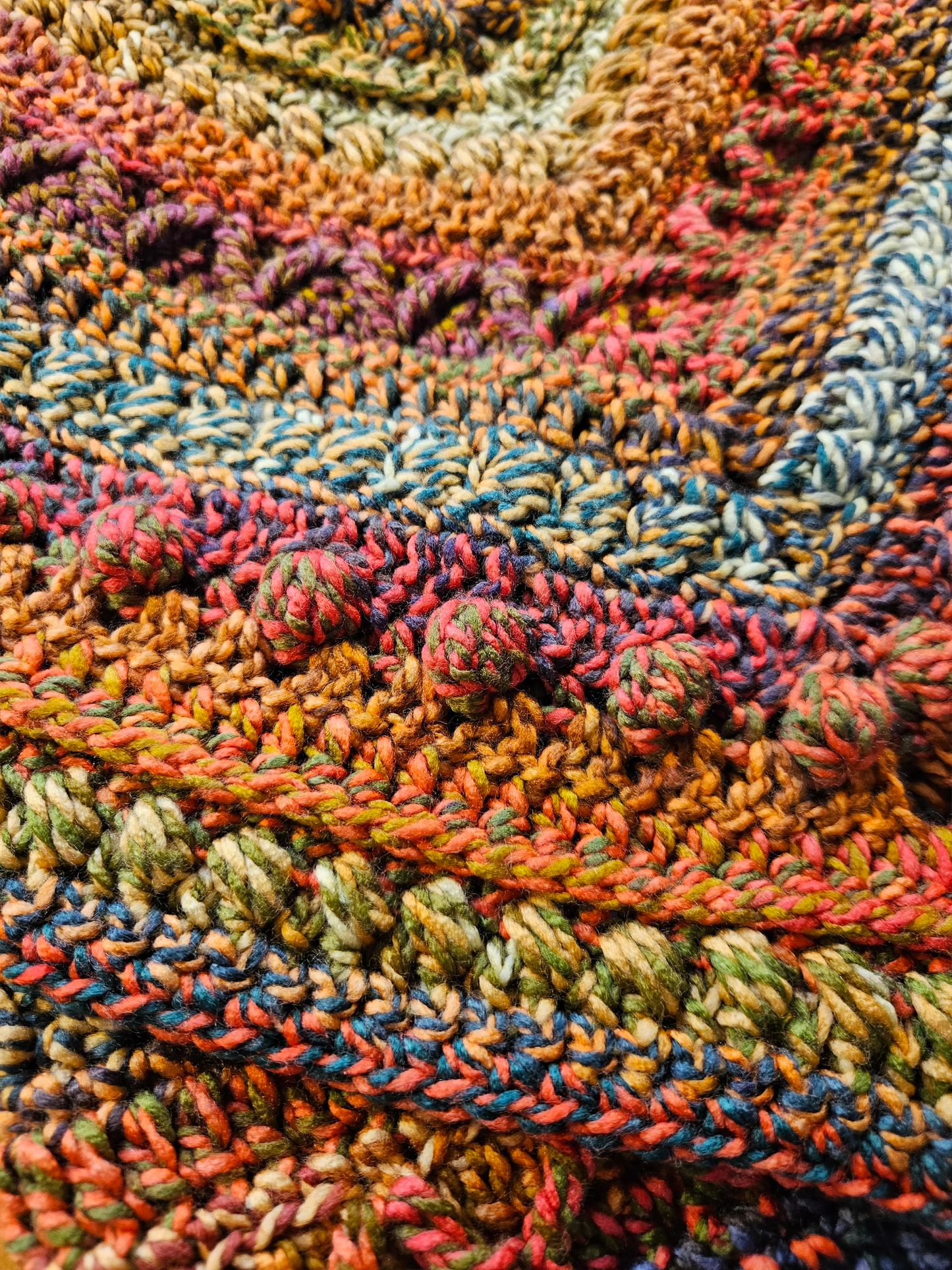 Hooded cowl scarf (colour - Fiery Jewel)