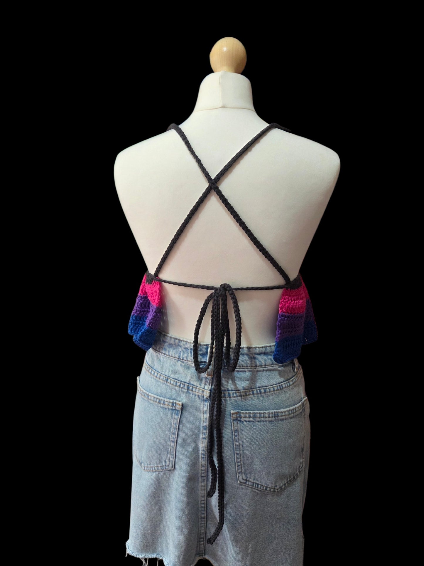 Ruffle crop top - Pride collection