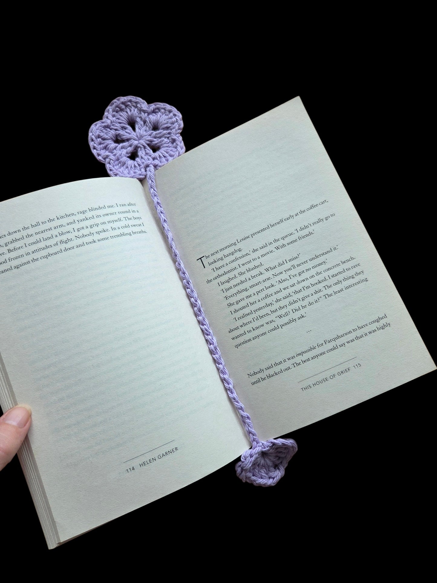 Flower bookmark