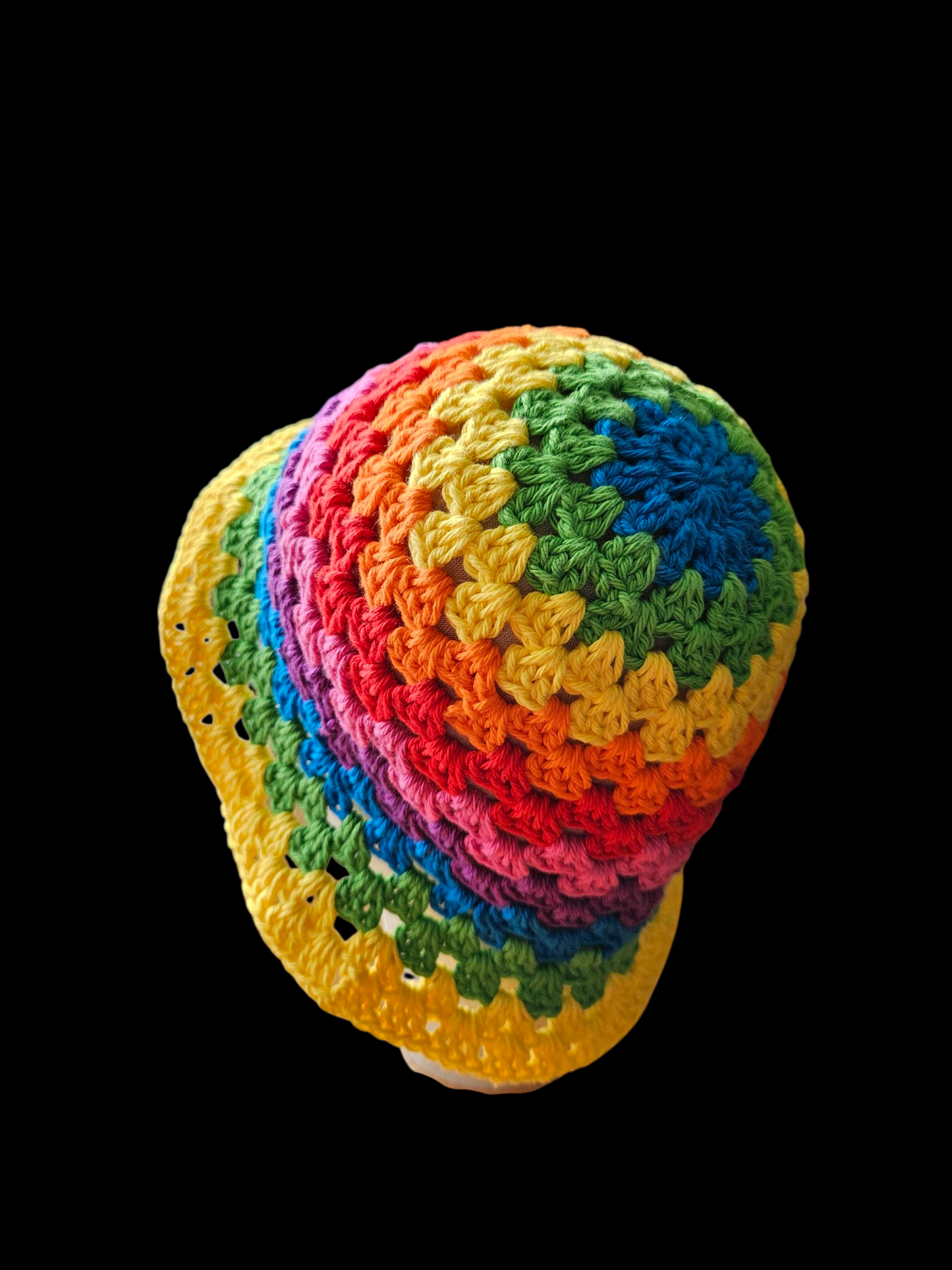 Crochet cotton bucket hat