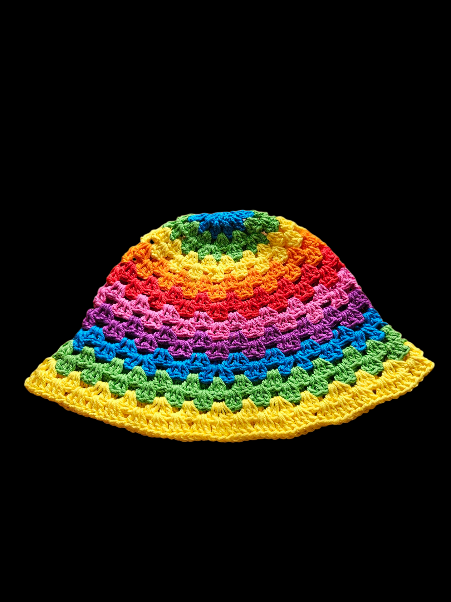 Crochet cotton bucket hat