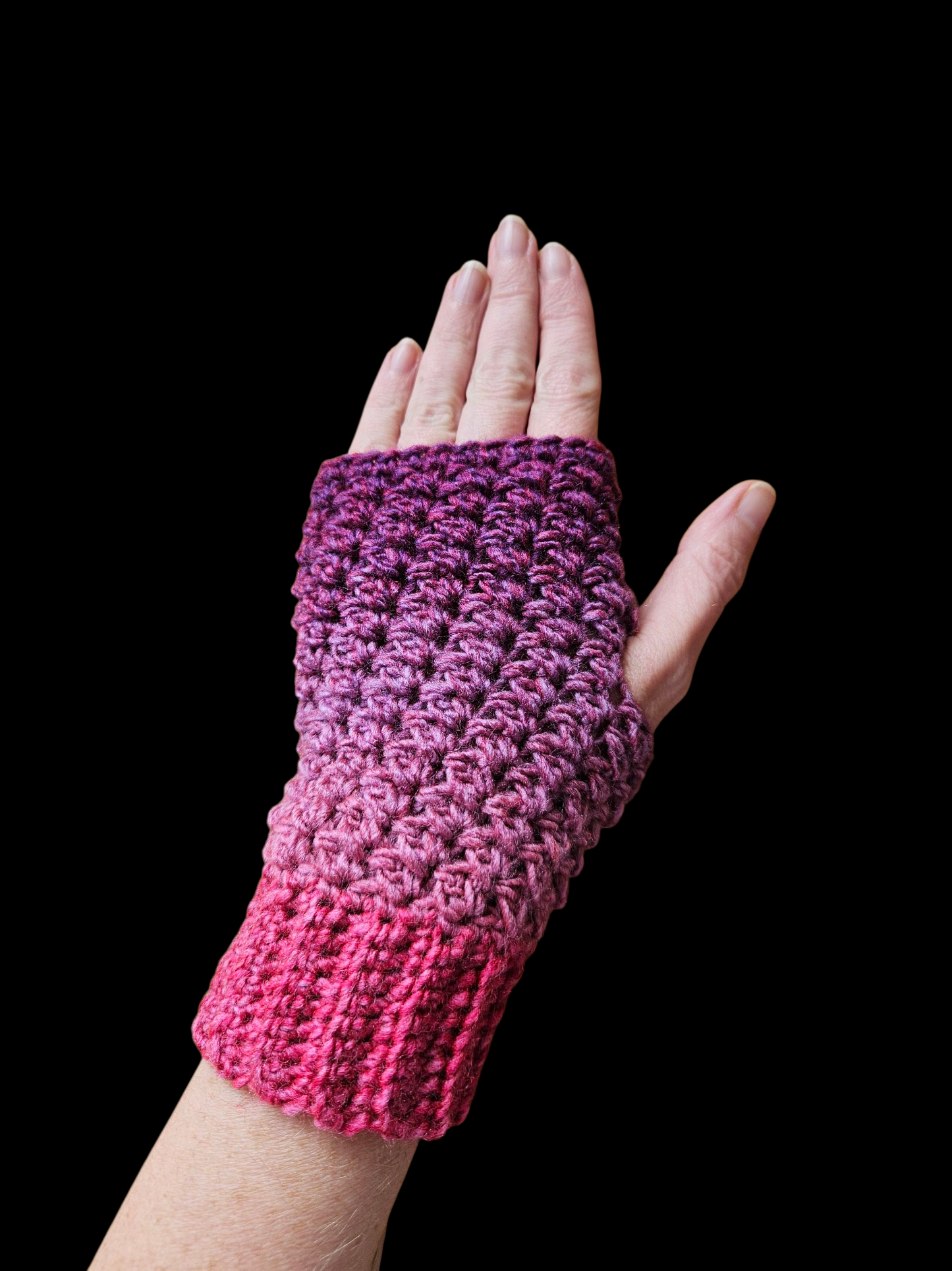 Crochet Ear warmer headband and Fingerless glove Set