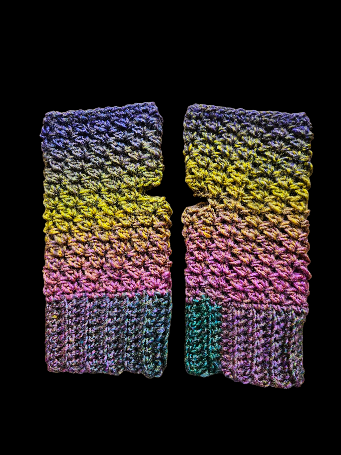 Crochet Ear warmer headband and Fingerless glove Set