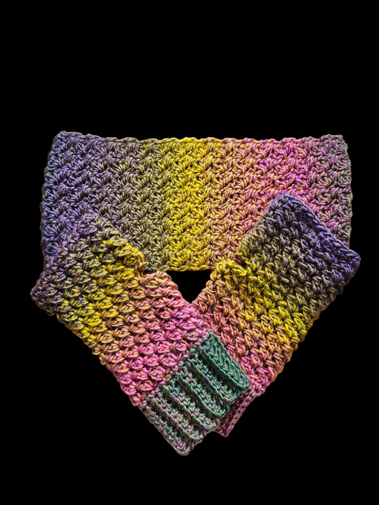 Crochet Ear warmer headband and Fingerless glove Set