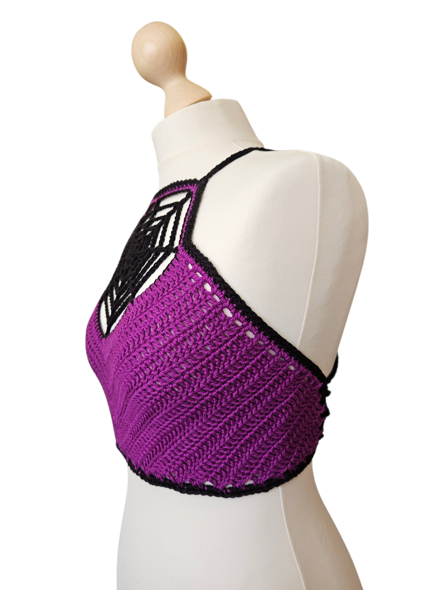 Crochet Spiderweb crop top