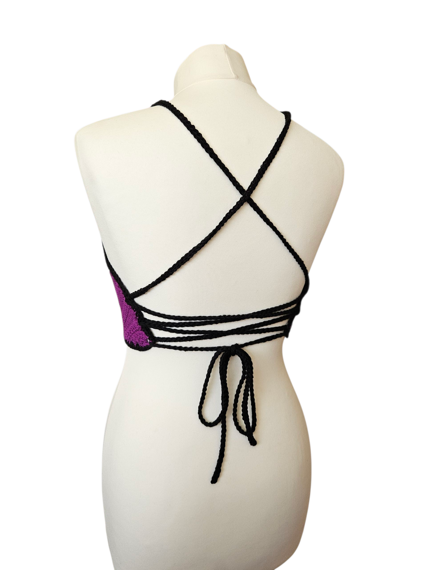 Crochet Spiderweb crop top