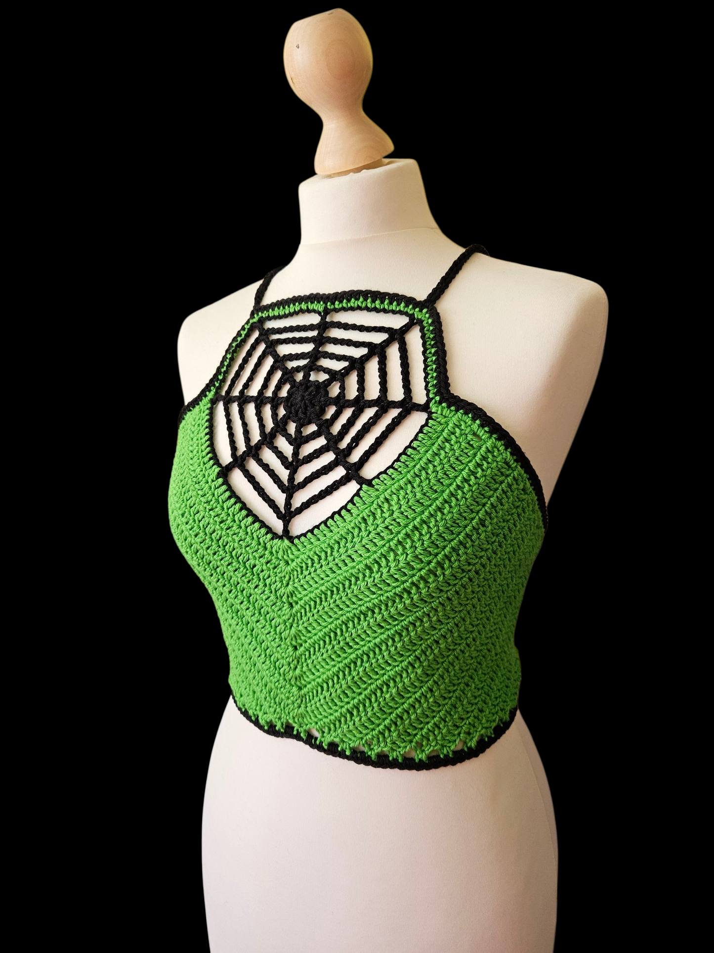 Crochet Spiderweb crop top