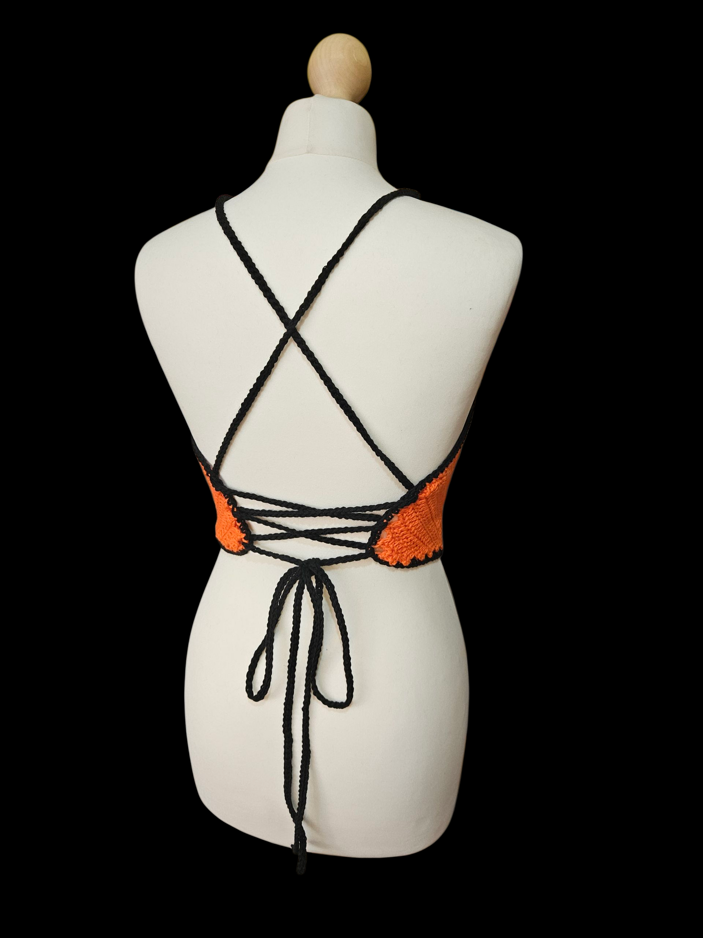 Crochet Spiderweb crop top