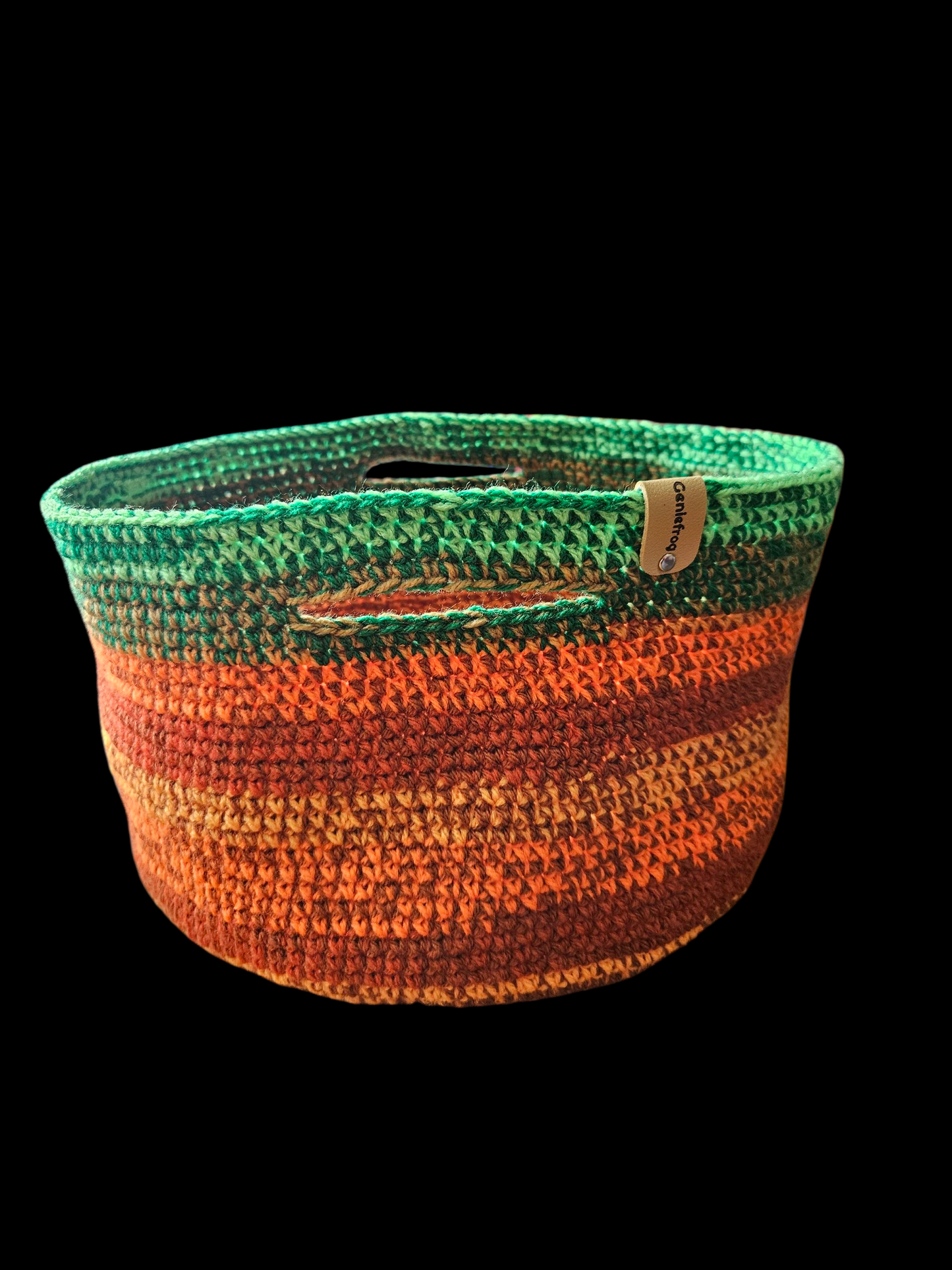 Crochet basket - Halloween pumpkin