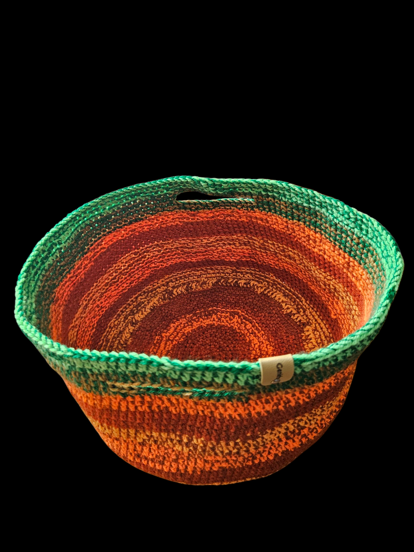 Crochet basket - Halloween pumpkin