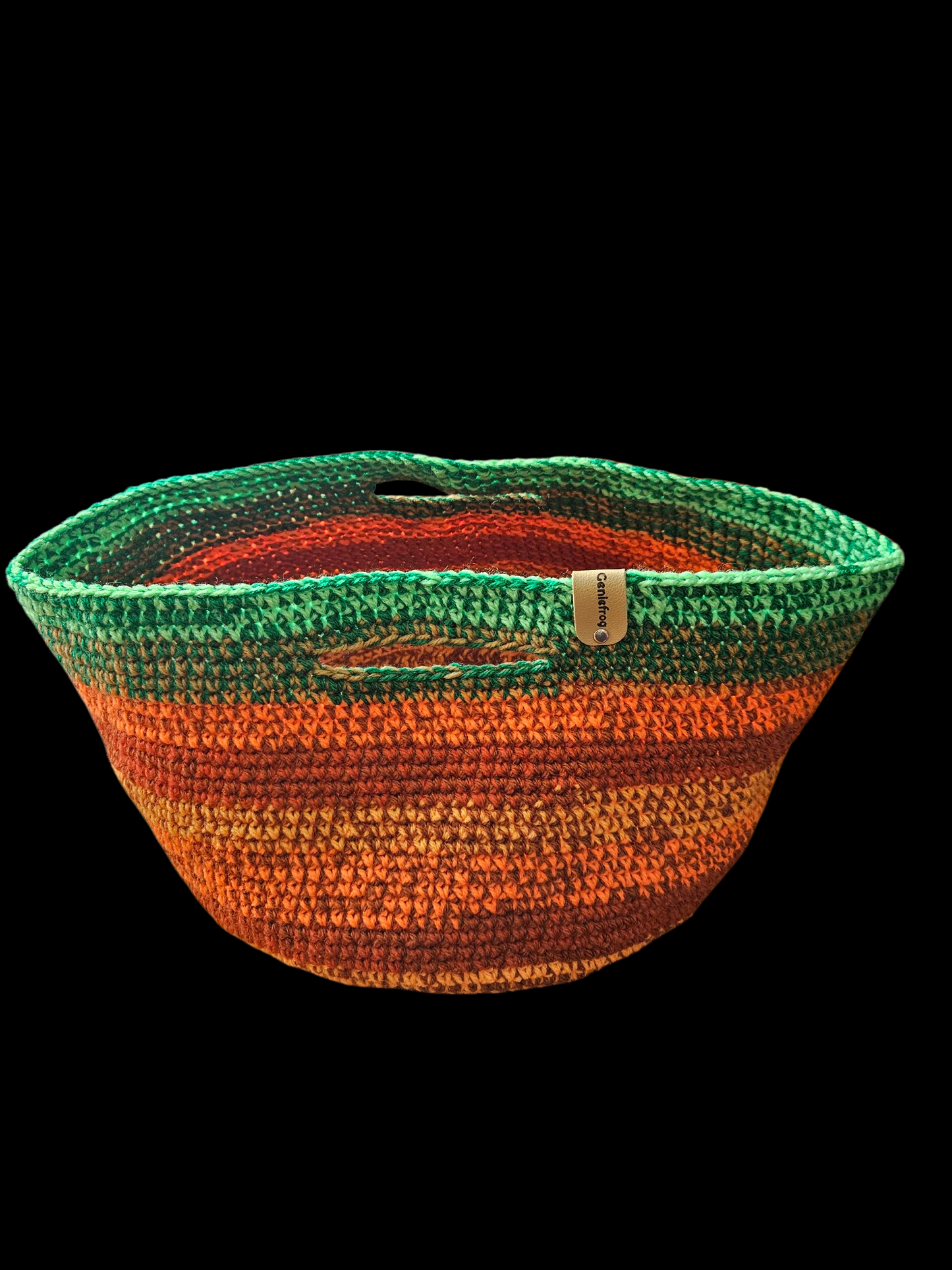 Crochet basket - Halloween pumpkin