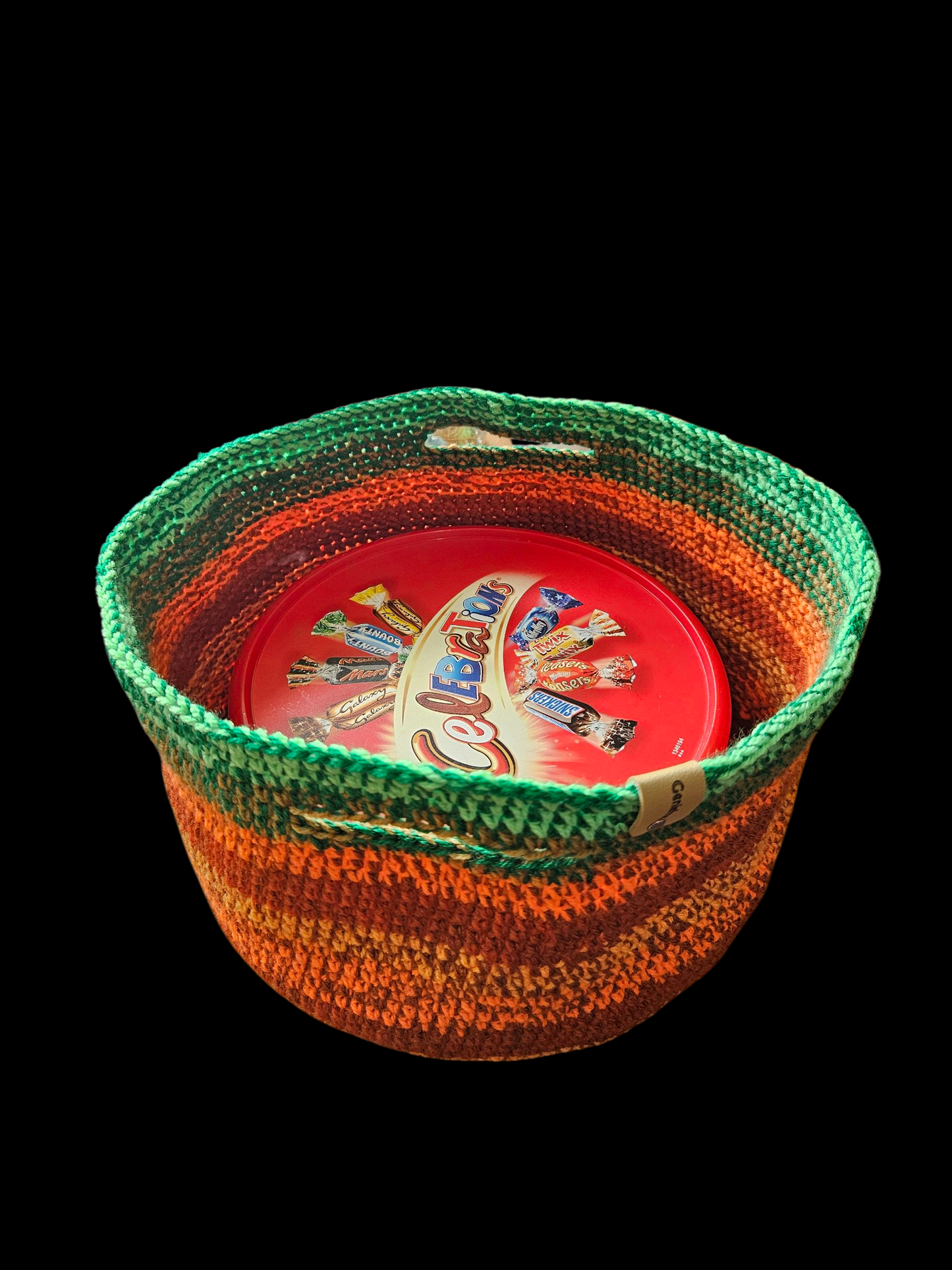 Crochet basket - Halloween pumpkin