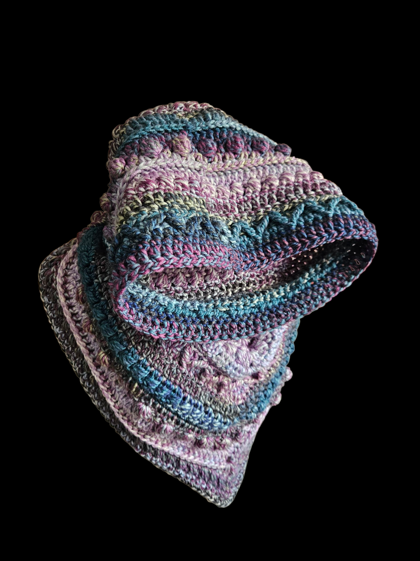 Hooded cowl scarf (Colour - Morpho)