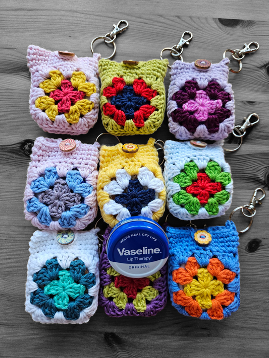 Key ring with lip Balm