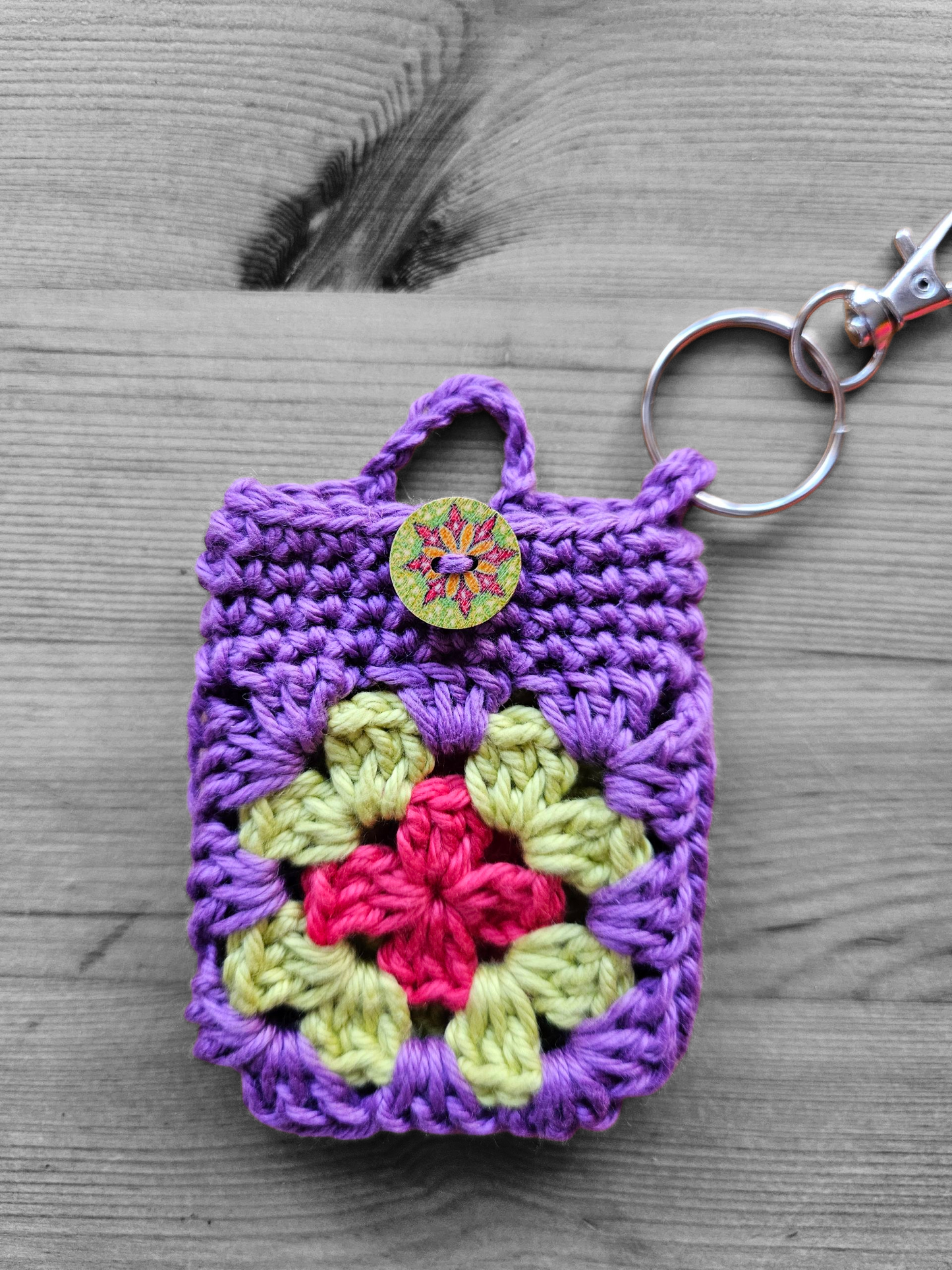 Key ring with lip Balm