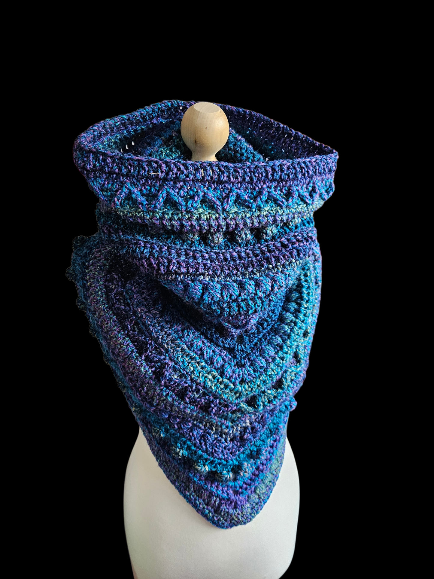 Hooded cowl scarf