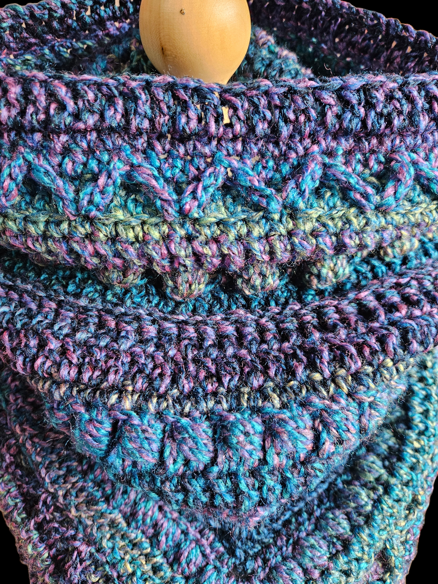 Hooded cowl scarf
