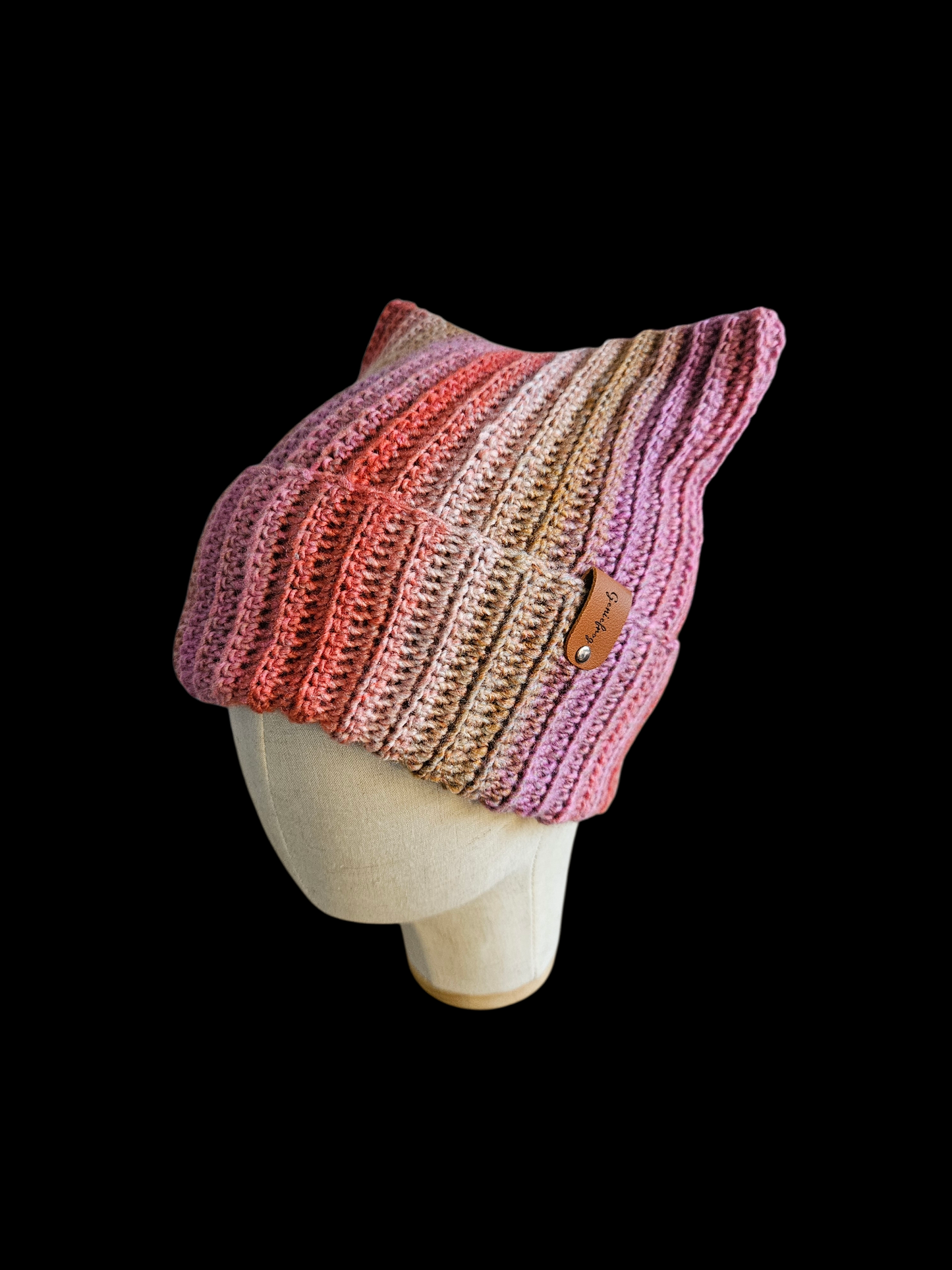 Ladies "cat ear" sack Beanie Hat