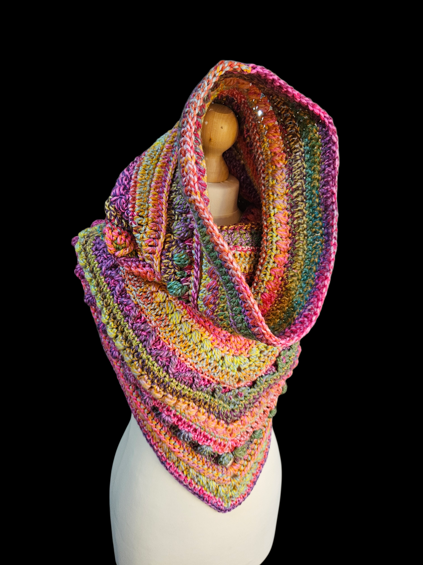 Hooded cowl scarf (Colour - Comet)