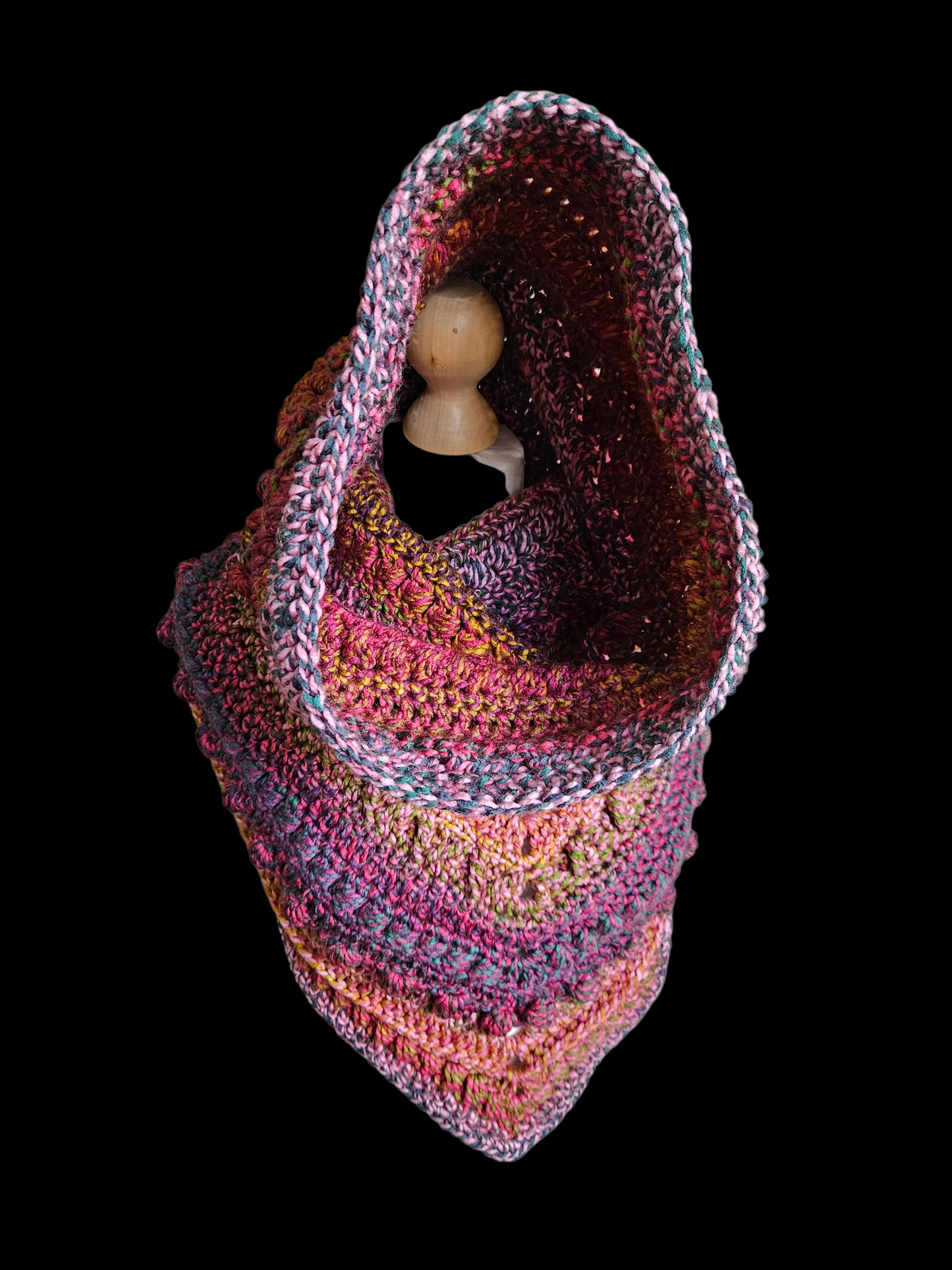 Hooded cowl scarf (Colour - Hawk)