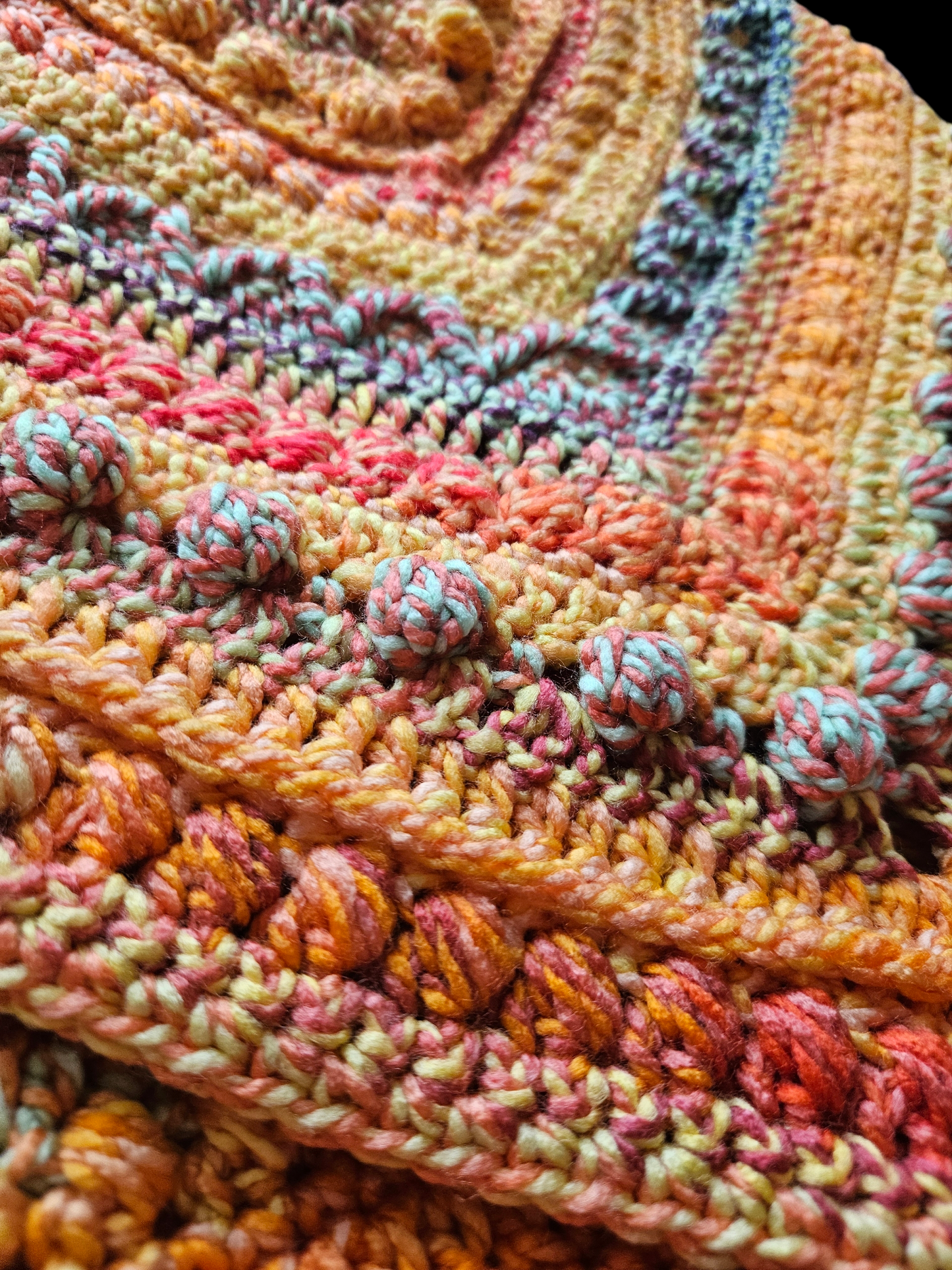 Hooded cowl scarf (colour - Painted Lady)