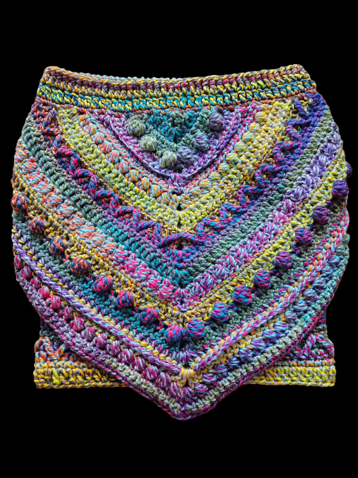 Hooded cowl scarf (colour - Paradise Birdwing)