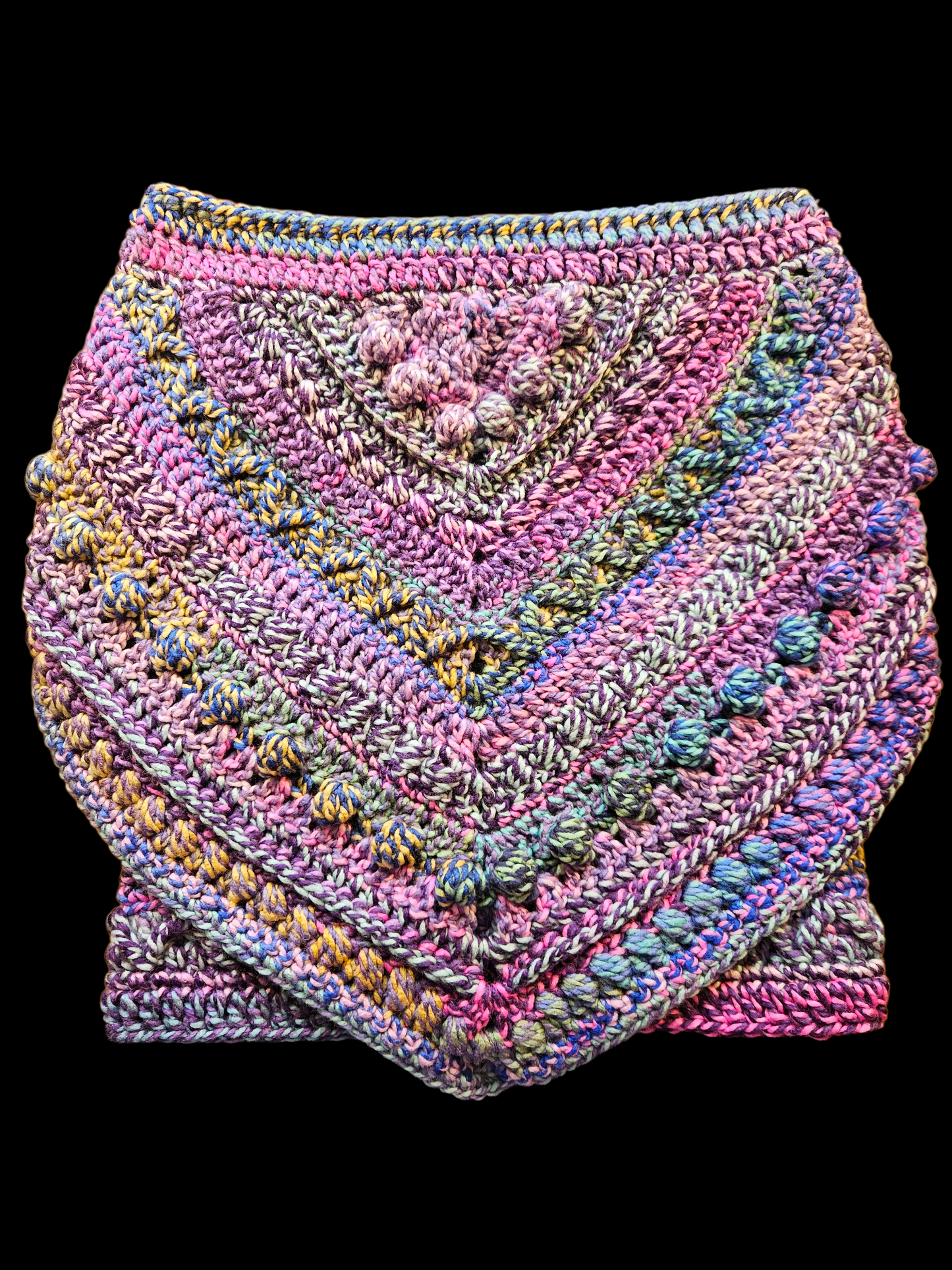 Hooded cowl scarf (colour - Rosy Maple)