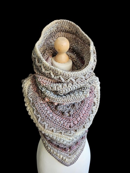 Hooded cowl scarf (colour - Apollo)