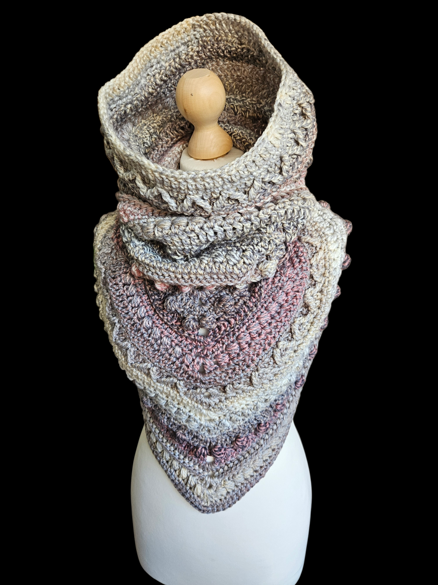 Hooded cowl scarf (colour - Apollo)