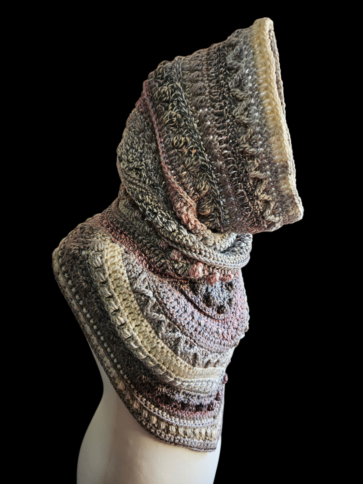Hooded cowl scarf (colour - Apollo)