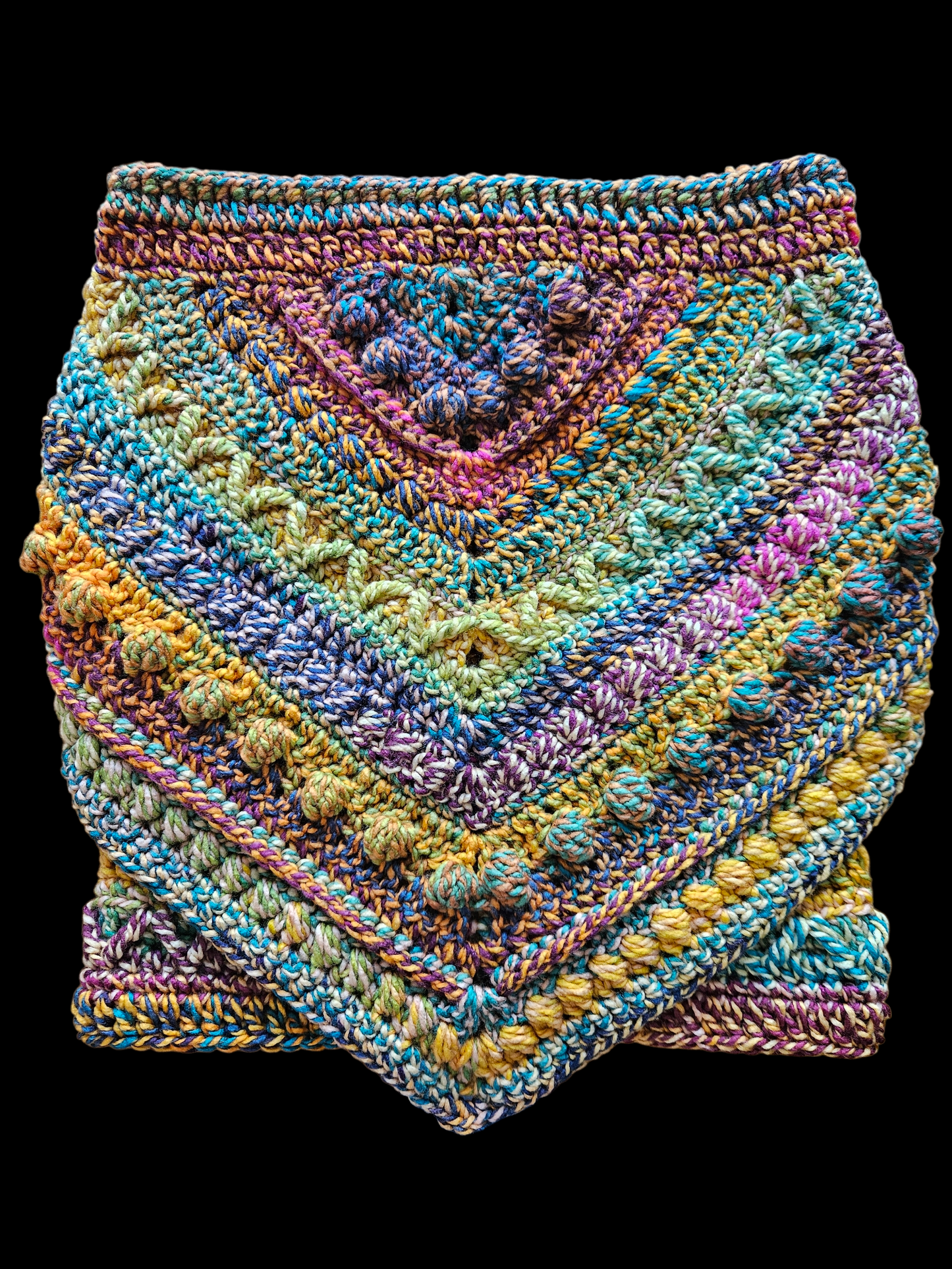Hooded cowl scarf (colour - Malachite)
