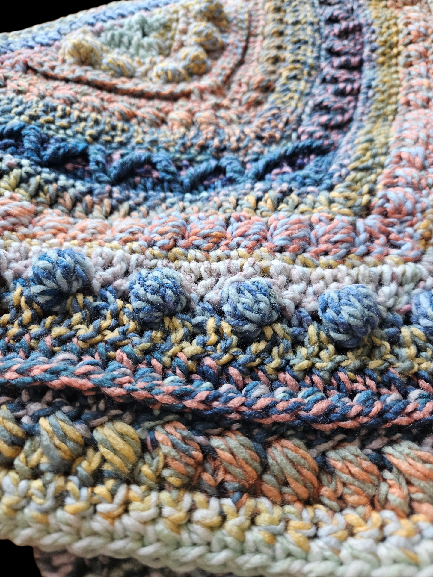 Hooded cowl scarf (colour - Holly Blue)