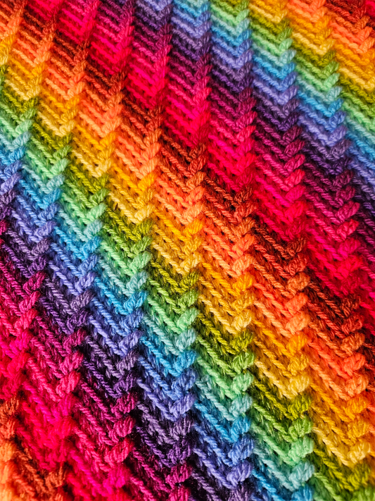 Rainbow Blanket Throw