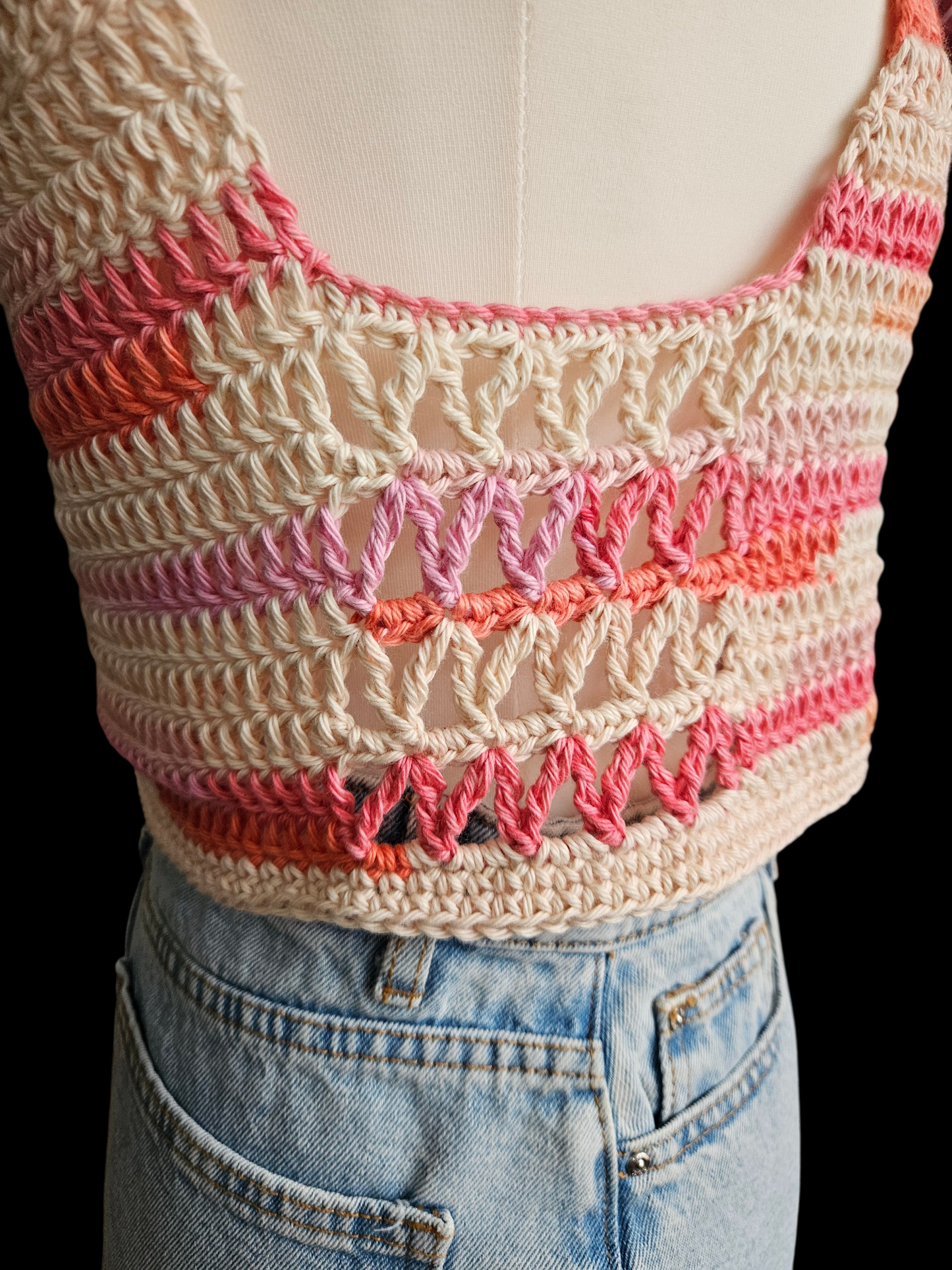 Cropped cotton top