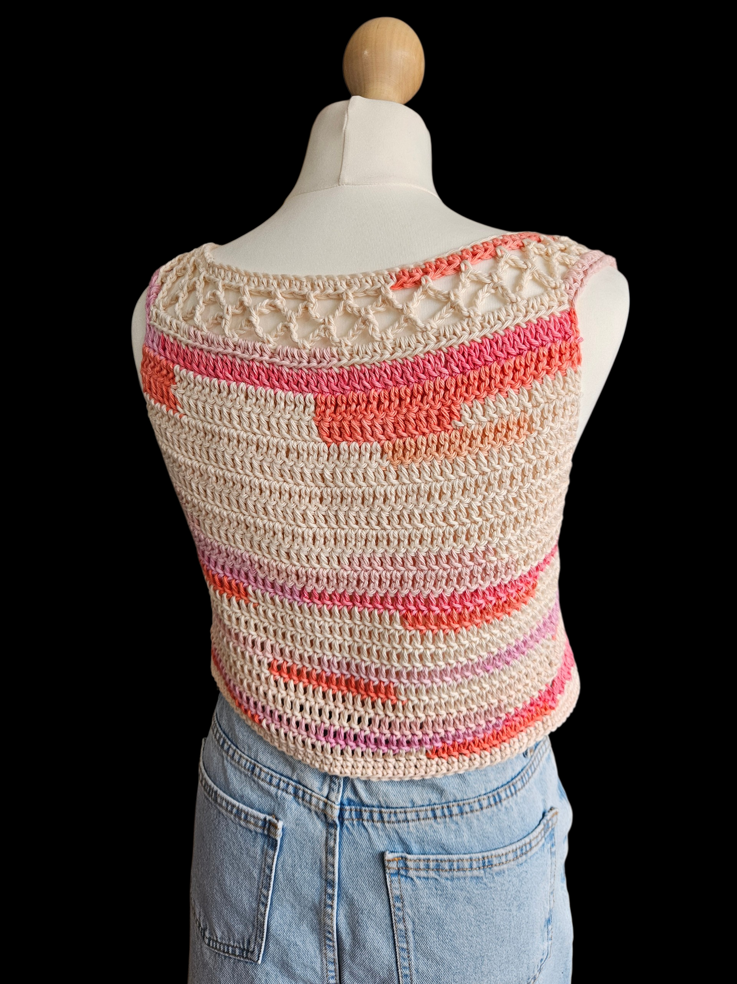 Cropped cotton top