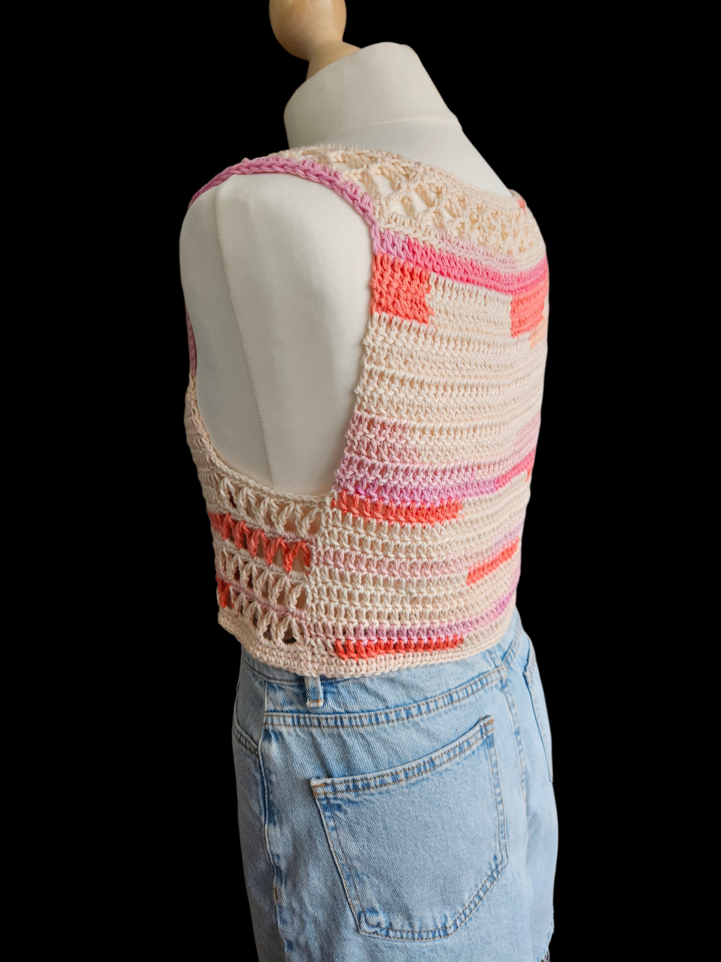Cropped cotton top