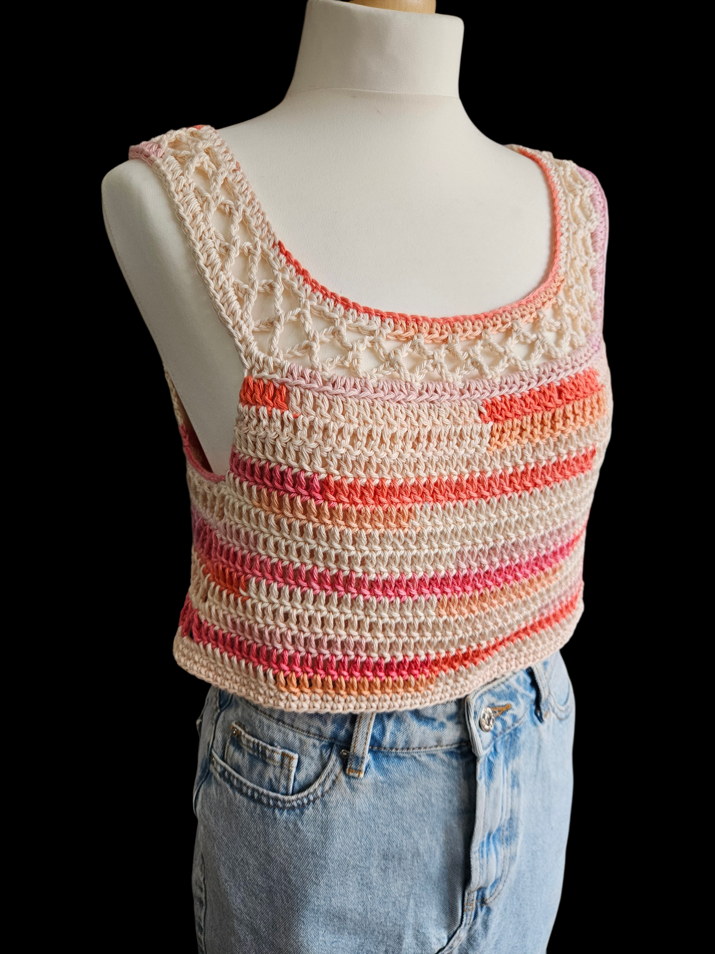 Cropped cotton top