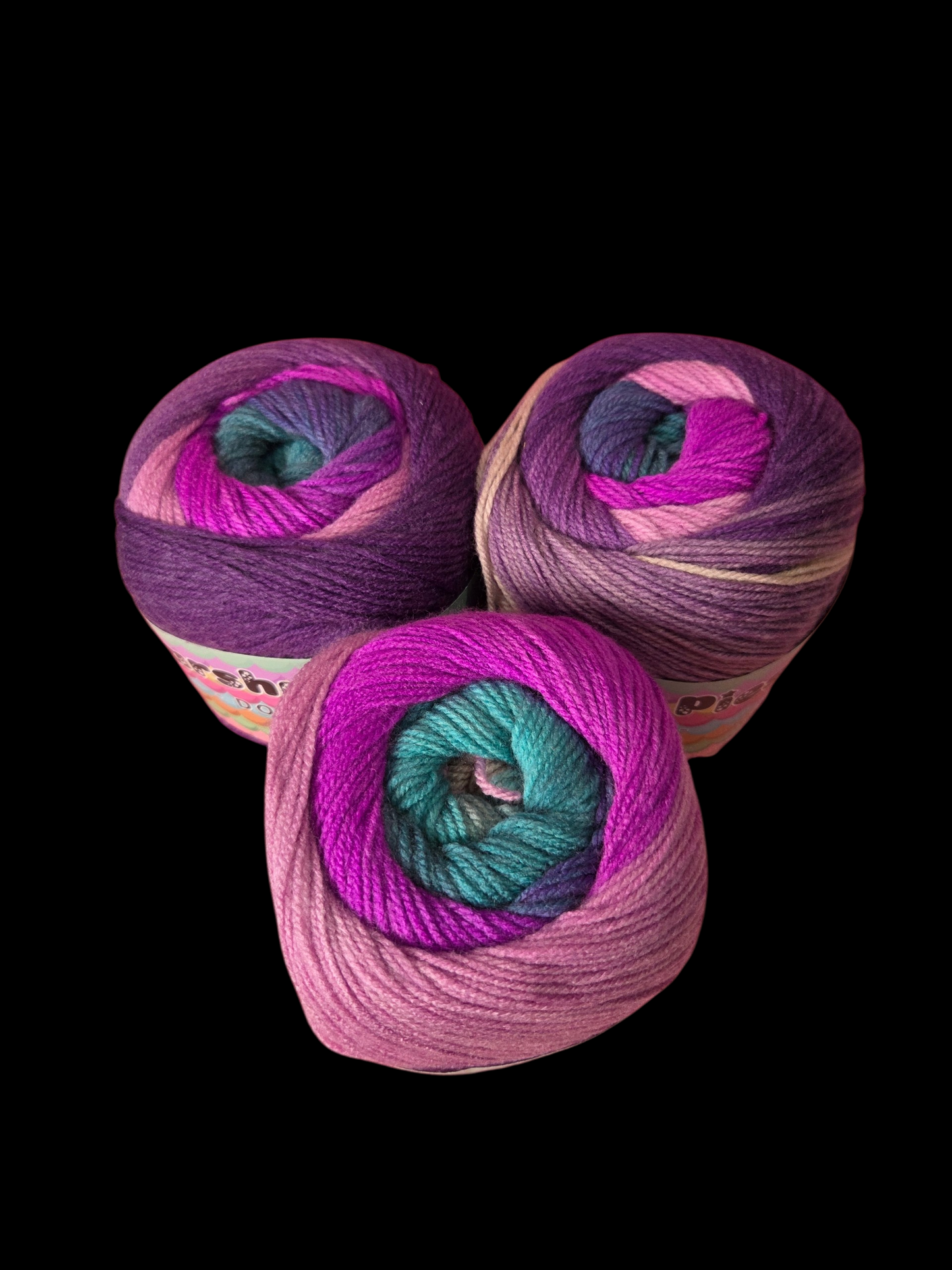3 x 150g Cakes Cygnet Marshmallow Pies DK yarn (Colour - Purple Rain on Me)