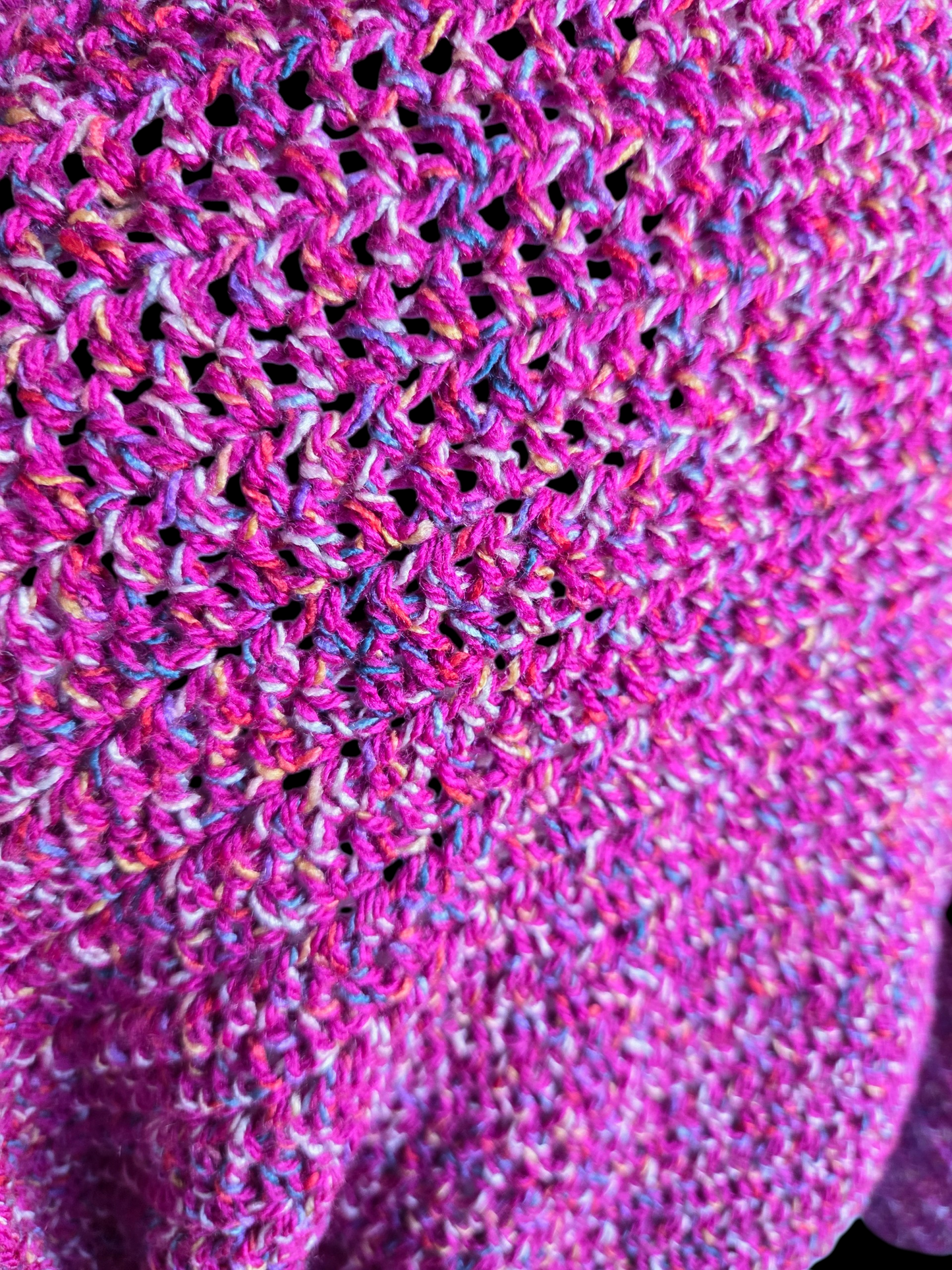 Wide Sleeve Crocheted Sweater Pullover Jumper