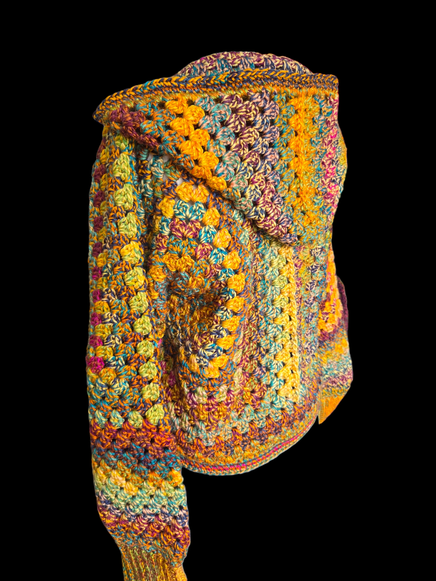 Hooded Cardigan (Colour - Malachite)