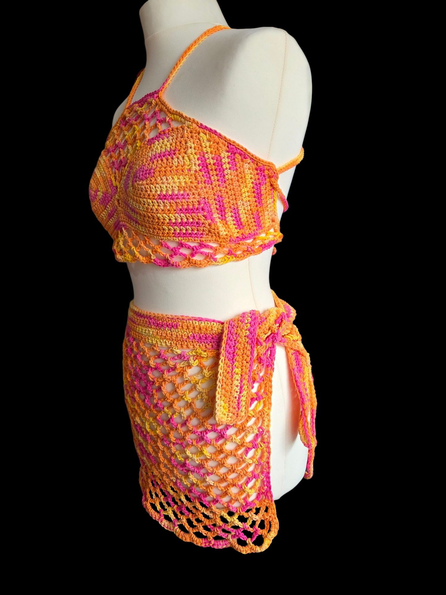 Beach set - cover up and crop top