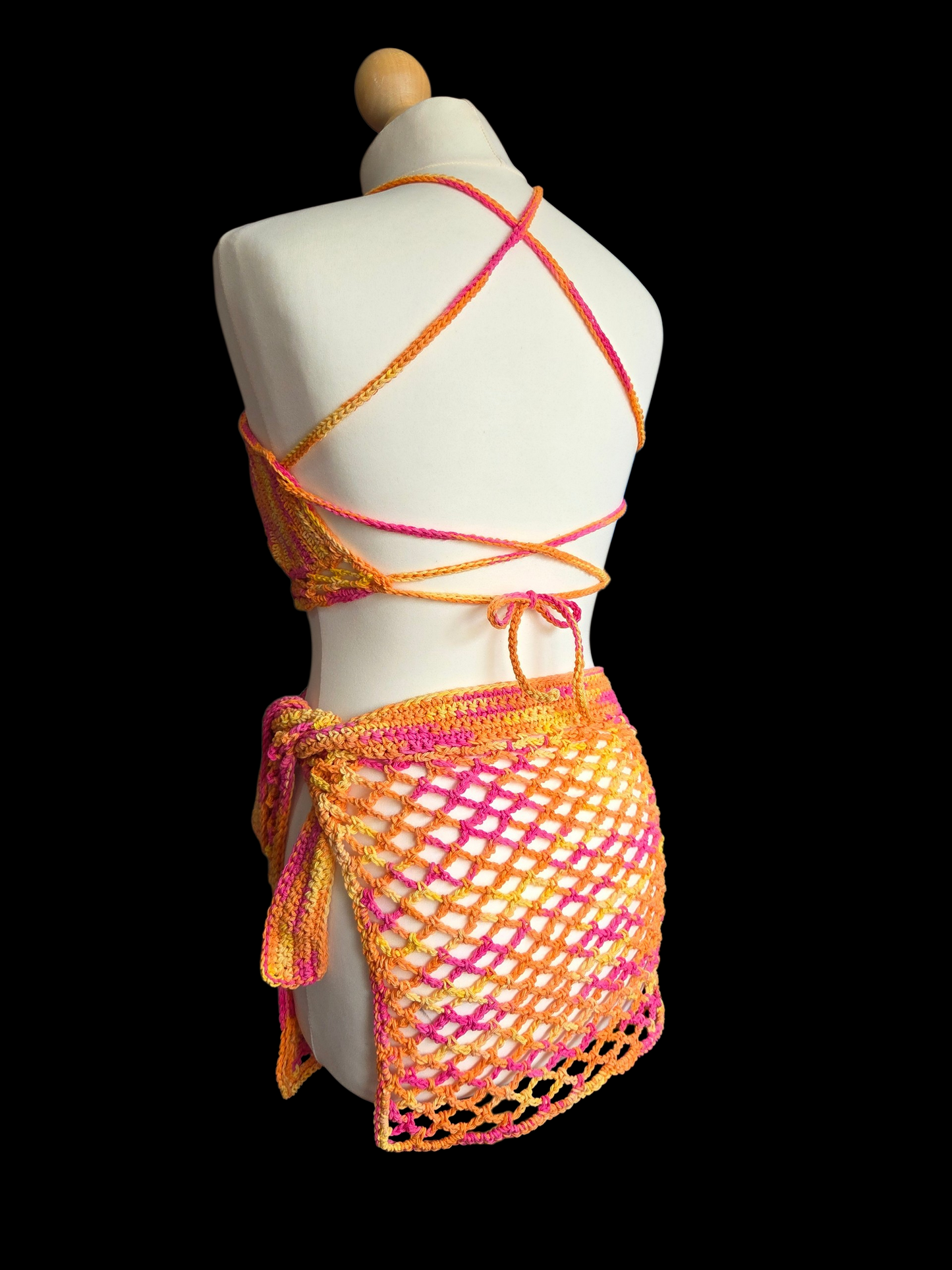 Beach set - cover up and crop top
