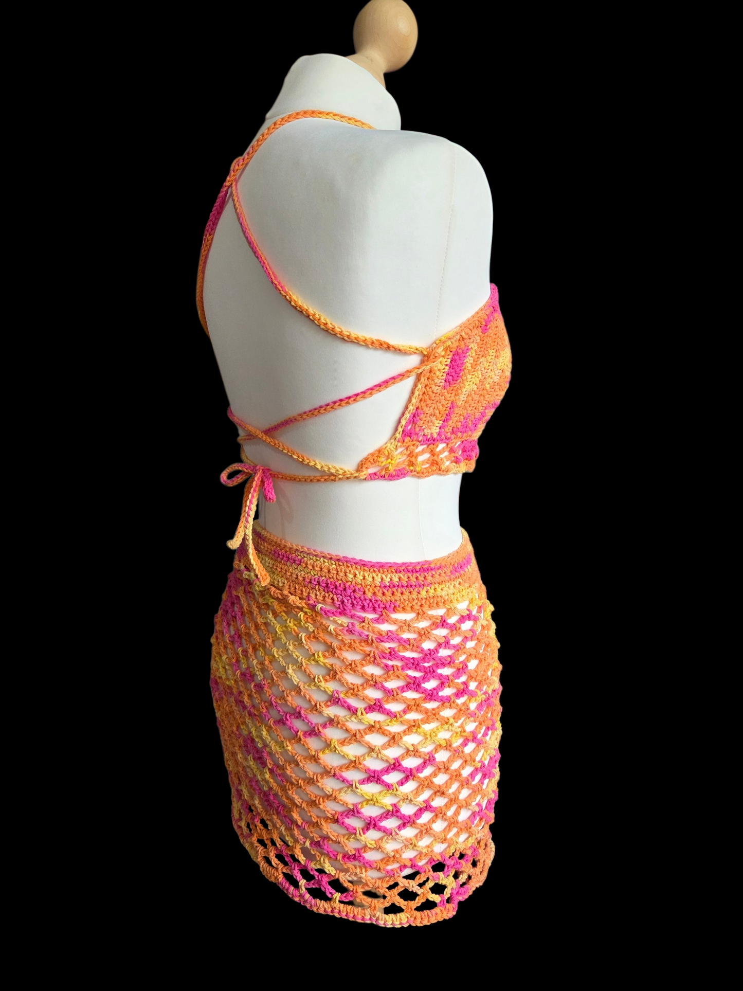 Beach set - cover up and crop top