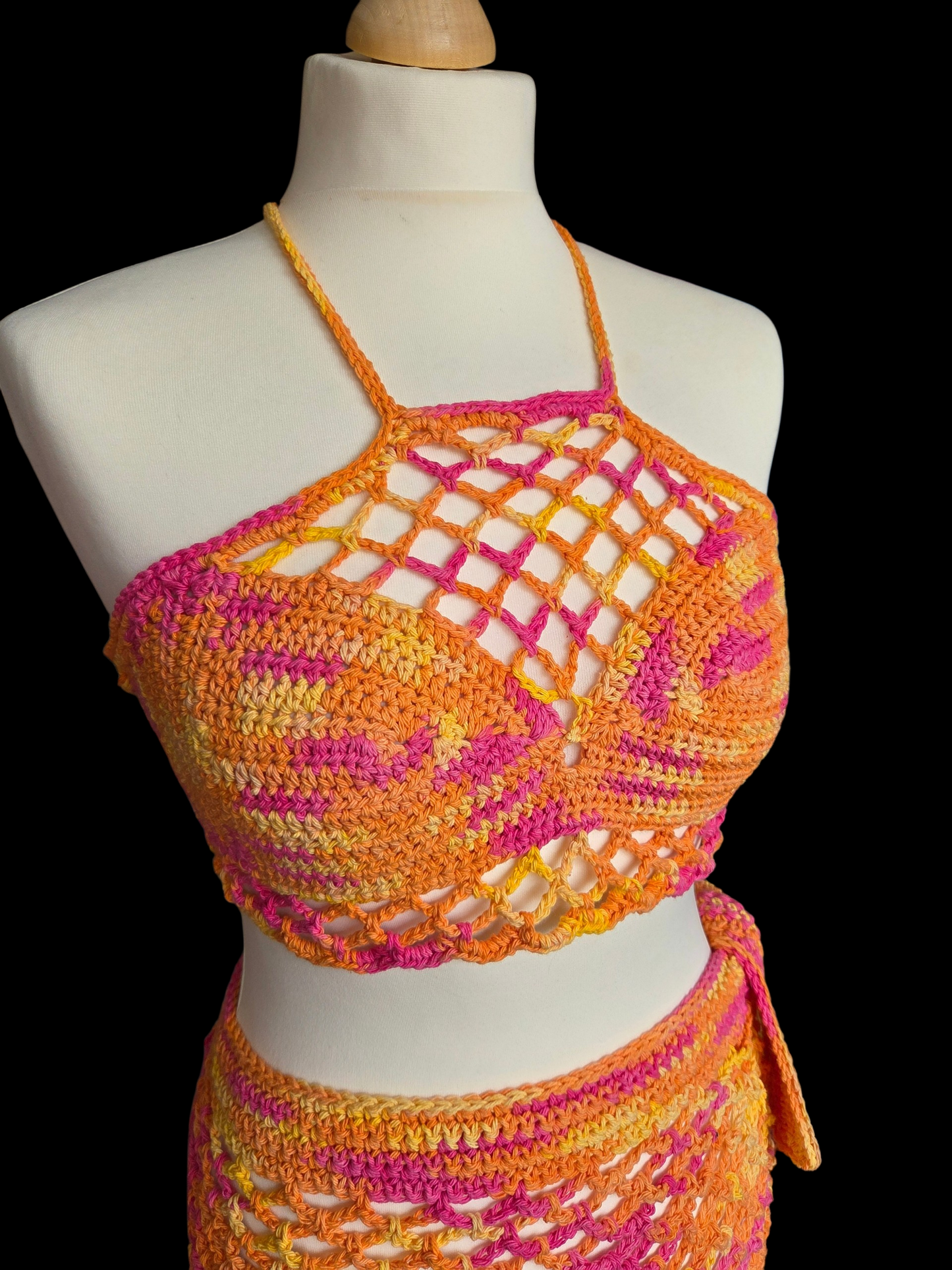 Beach set - cover up and crop top