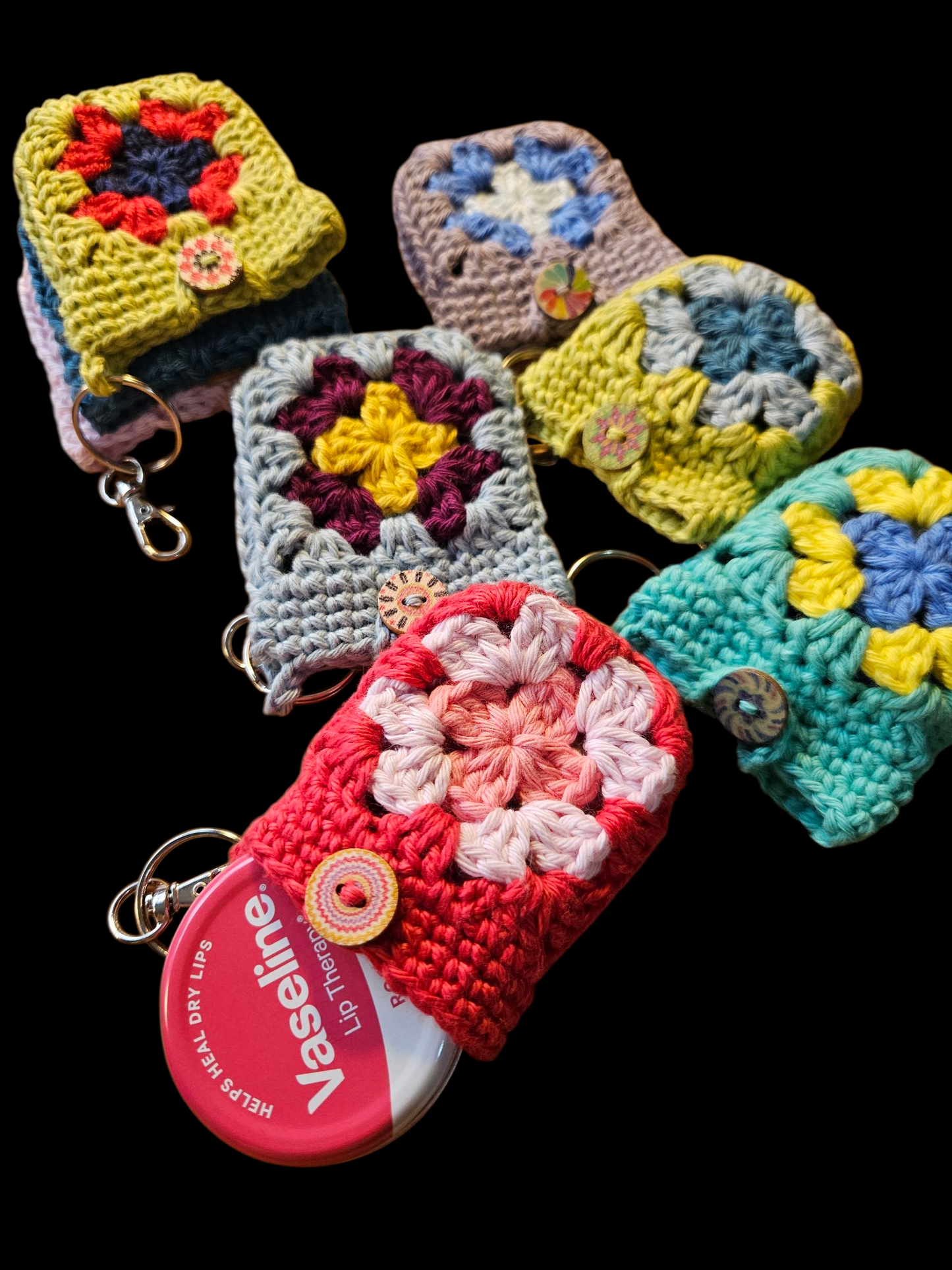 Key ring with lip Balm