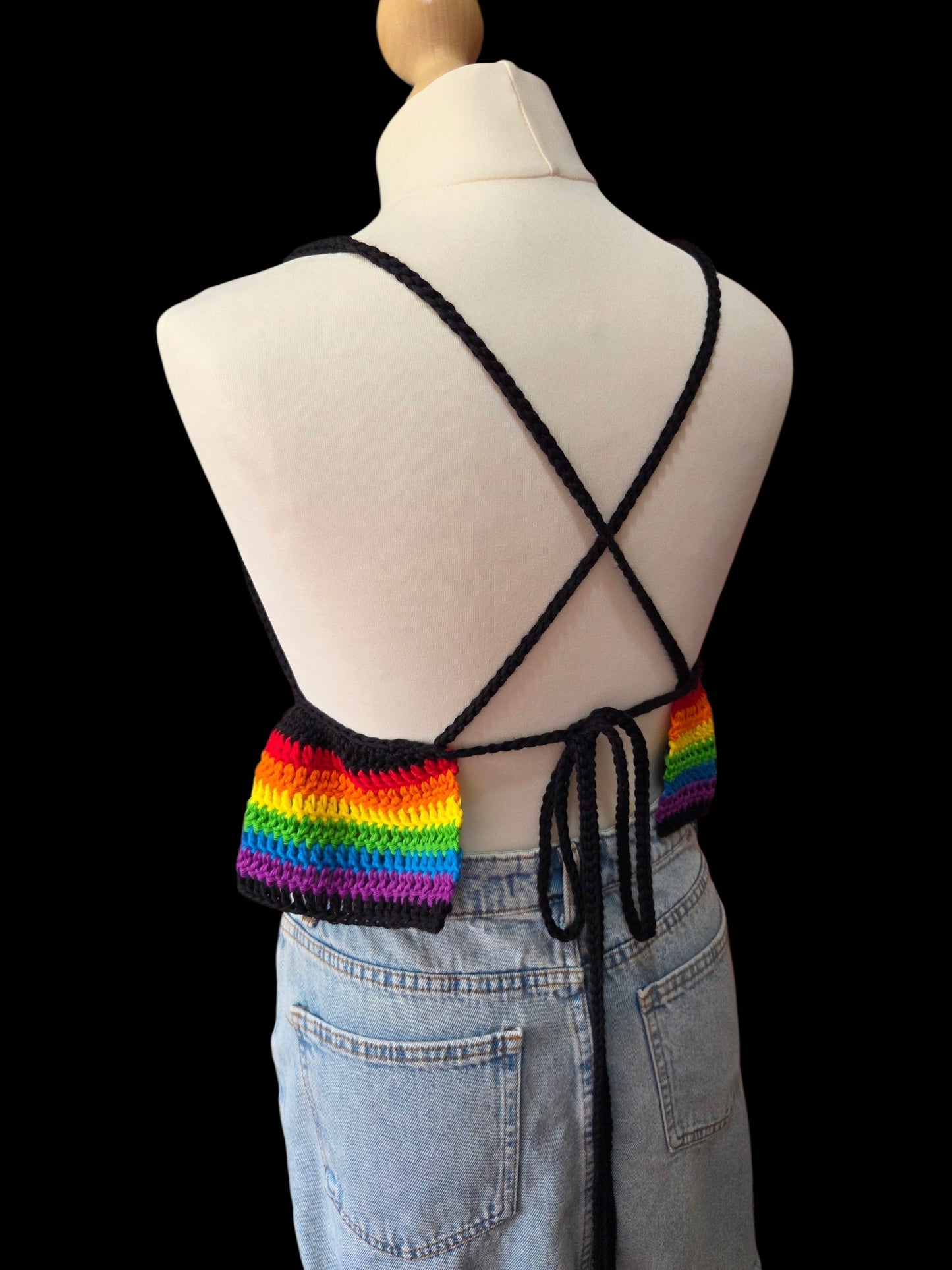 Ruffle crop top - Pride collection